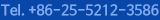 Tel. +86-25-5212-3586