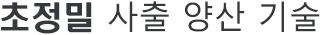 초정밀 사출 양산 기술